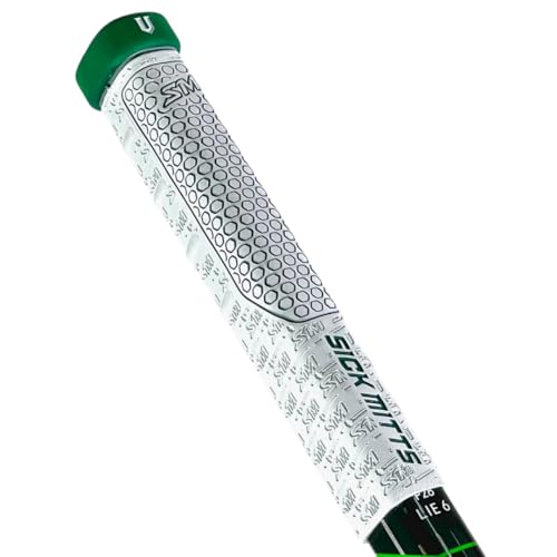 SickMitts V Grip White Base Ice Hockey Grip - Enhance Your Game with This Durable and Comfortable Hockey Gear and Accessories. Five to Choose Your Favorite Hockey Team Colors White Green