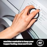 Silentnight Goose Feather and Down Mattress Topper King Bed - Luxury Hotel Quality Thick Soft Bed Topper with Hungarian Goose Filling and Pure Cotton Cover – Elasticated Straps – King Size - Image 7