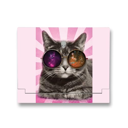Image of MightySkins Skin Compatible with Alienware X14 R2 (2023) Full Wrap Kit - Galaxy Cat | Protective, Durable, and Unique Vinyl Decal wrap Cover | Easy to Apply & Change Styles | Made in The USA