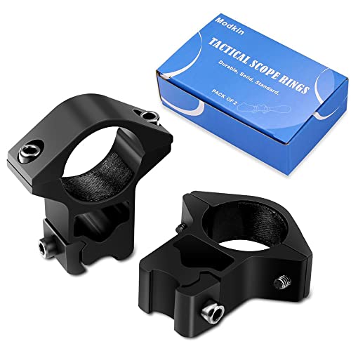 Modkin 11Mm Dovetail Scope Mounts For 1'' Scope Tube High Profile For Airguns Or Premium .22 Rifles (Set Of 2) #TOP5