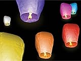 Sky Lanterne 100 x 45 cm I-TOTAL® - Sky Lanterns/Lanternes Volantes Lumineuses (Multicolore)