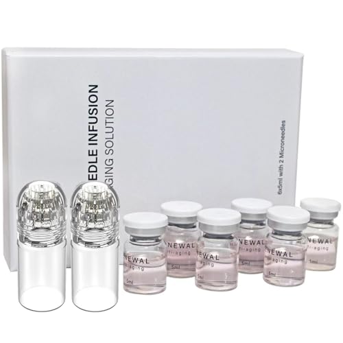Micro-Infusion System For Face,Micro System For Face,SerumSmooth Skin Facial Serum for Many Skin Types(2* applicator+6*Serum),2-Month-Supply