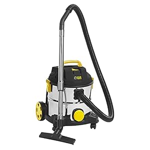 Fartools NET-UP20I Aspirateur liquides et poussières 1400 W Noir/Jaune/Gris Métal