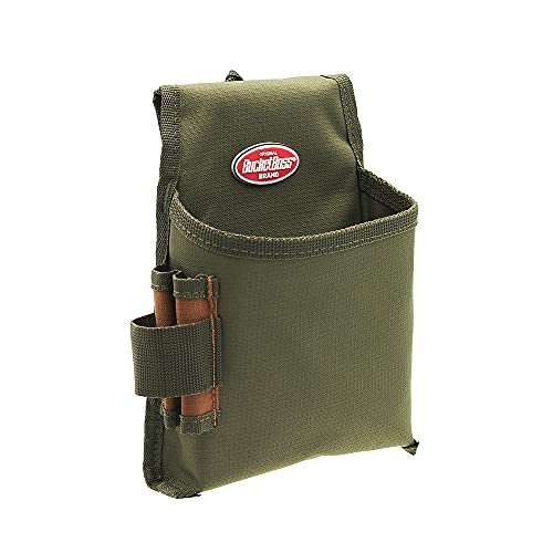 Bucket Boss Fastener Tool Pouch With Flapfit In Brown, 54160, Green #TOP2