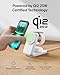 Belkin MagSafe Charger Compatible, 3-in-1 Charging Station, Qi2.2 25W Magnetic Wireless Charger Dock, Foldable Charging Stand for iPhone 17/16/15, Apple Watch, AirPods, Pixel 10 (45W Adapter Included)