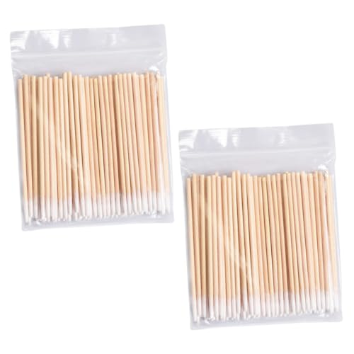 Beatifufu Long Cotton Swab Sticks 1000pcs Disposal Cleaning Swabs Makeup Removal Facial Cleansing
