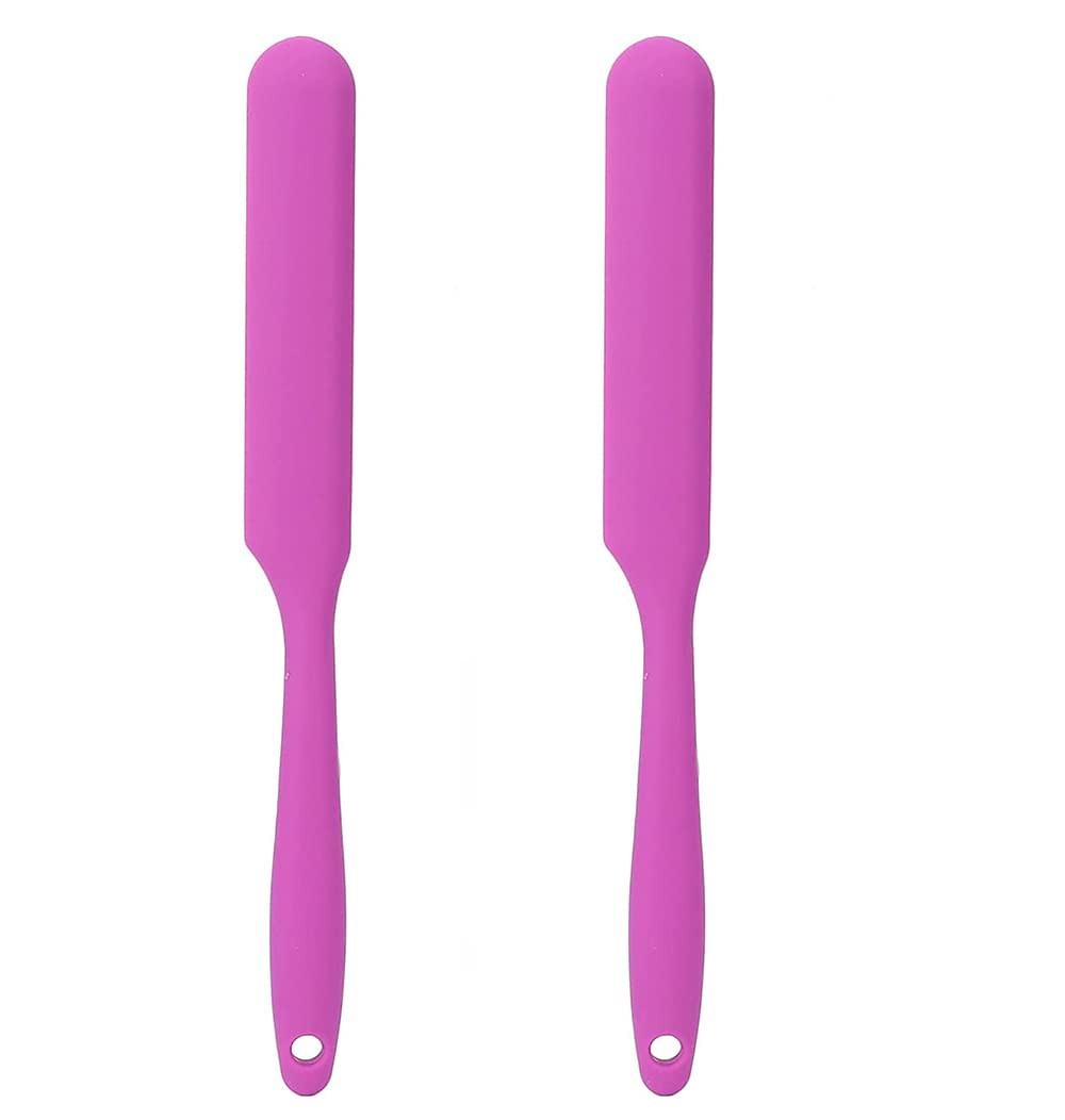 2 Pieces Long Handle Silicone Spatulas, Non-Stick Rubber Scraper, Silicone Scraper for Jars, Smoothies, Blenders, for Cooking, Baking, Mixing, Versatile Kitchen Tool (Pack of 2, Black+Red) — Amazon image 13