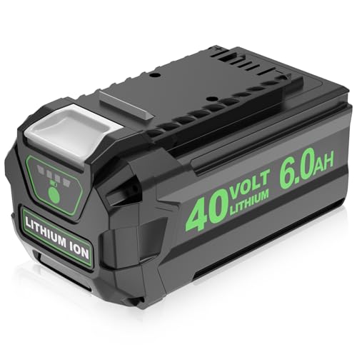 Greenworks 40V 6Ah Battery Replacement (29472, Black)