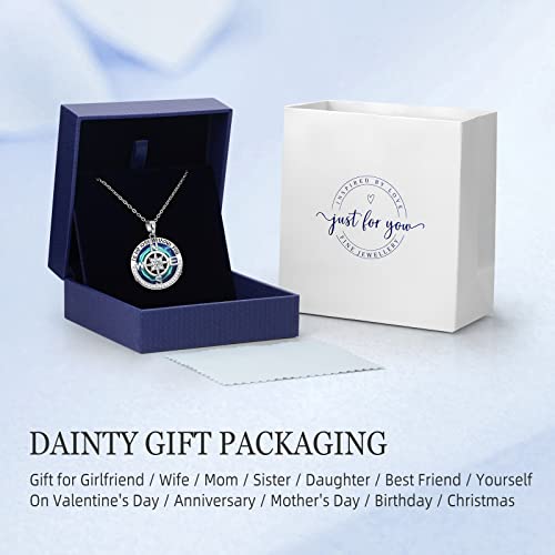 Paitain Crystal Necklace For Women, Silver Jewelry For Wife Womens Necklaces Gifts For Her Anniversary Birthday Gift For Wife Gifts For Girls Girlfriend Crystal Pendent Necklace For Her On Christmas Valentines Day #TOP4