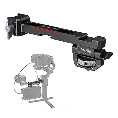 SMALLRIG Adjustable Camera Monitor Mount with Quick Release NATO Clamp, Cold Shoe Mount, Anti-Twist Design for DJI RS 5 / RS 4 Mini/RS 4 / RS 4 Pro/RS 2 / RSC 2 / RS 3 / RS 3 Pro/RS 3 Mini