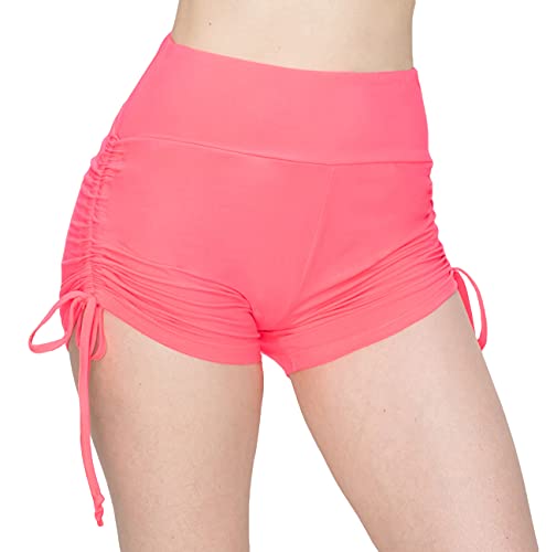Image of ALWAYS Faux Leather Shorts - High Waist Active Stretch Yoga Short Pants for Women