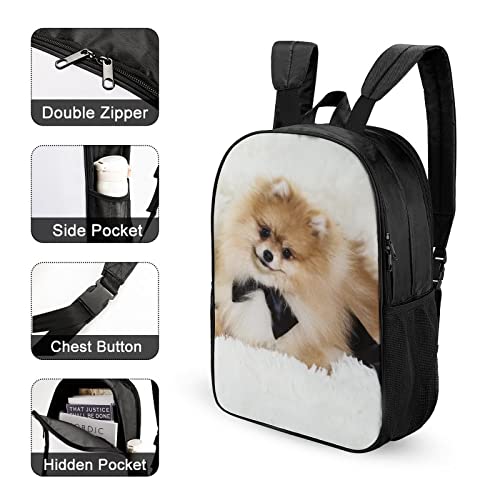 Mochila escolar unisex de perro para evitar libros dañados con estilo 3D 4