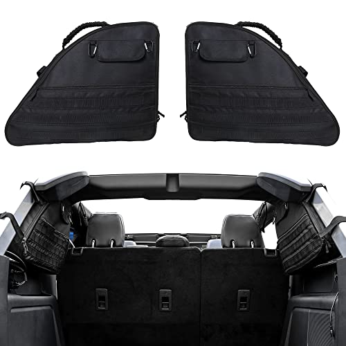 BESTAOO Roll Bar Storage Bag Cargo Cage for Ford Bronco 2021 2022 2023 2024 2025 2026 4 Door Accessories with Multi-Pockets Organizers & Cargo Bag Saddlebag Tool Kit