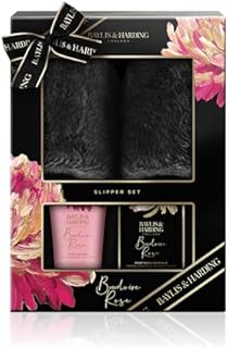 Baylis & Harding Boudoire Rose Luxury Slipper Gift Set (Pack of 1) - Vegan Friendly
