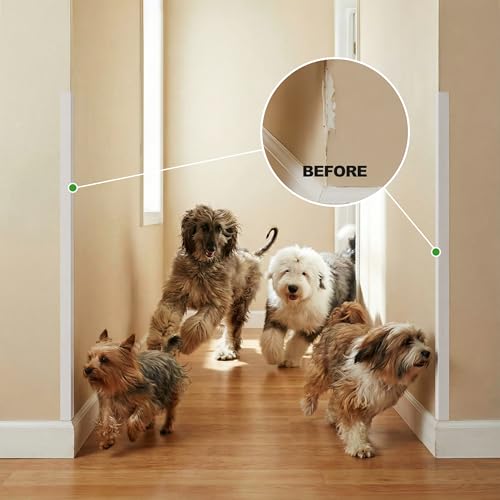 Image of Wall Corner Protector,Self Adhesive Corner Guards for Walls Edge Protector for Walls.1-5 /8 Inch Wide x 36 Inch Length,PVC Double Side Edge Protector Furniture Corner 2PCS.