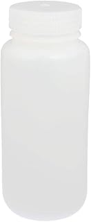 Aexit 17-Ounce HDPE gauge Plastic Wide Mouth Laboratory Chemical Reagent Sample Bottle