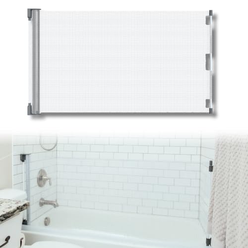 Image of SplashZen Kids Bathtub Splash Guard | The Ultimate Kid-Friendly Bath Time Solution | As Seen On Shark Tank | Clear, Flexible Design | Mess-Free Water Containment