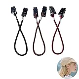 Yeenano Hut Halteklammern,3 Stück Hutband Schnurhalter Cap Keeper,Hutband Hut Anti Wind Lanyard Cord Clips Seil Windproof Fishing Huts Clip für Outdoor Reisen,Segeln,Golfen,Camping und Laufen