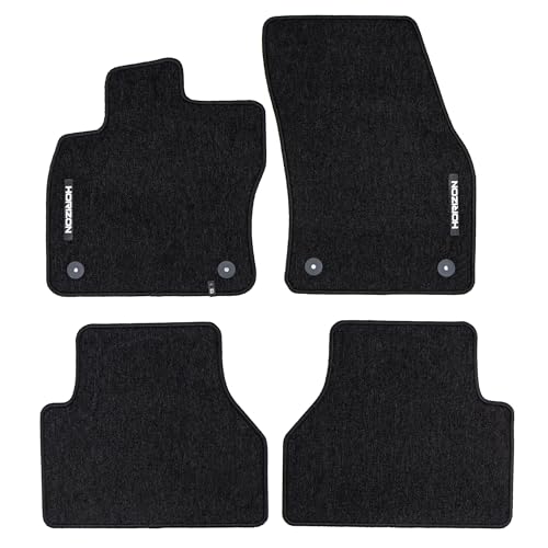 FROGUM Horizon Tapis Auto Velour Moquette pour Volkswagen Caddy IV Depuis 2020| Inodores | avec Fixations | Pratiques et élégants