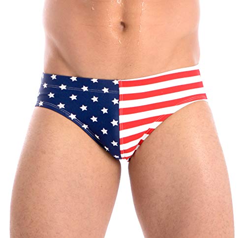 Gary Majdell Sport Men's Usa Flag Stars Hot Body Bikini Swimsuit Stars And Stripes Medium #TOP1