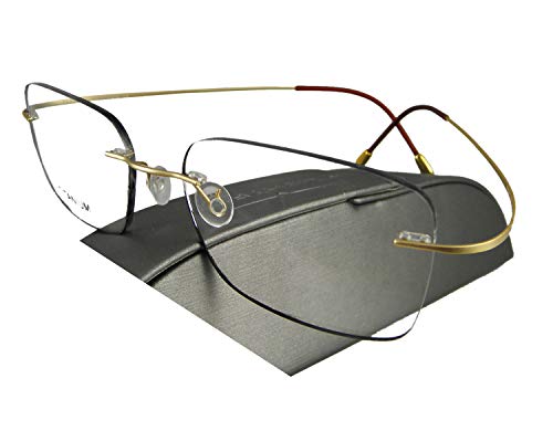 Image of Circleperson Rimless Titanium Eyeglass frames Men Hingeless Light weight 55-18-140