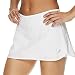Penn Women's Active Skorts: Wide Band, Low Rise Tennis or Golf Skirt with Shorts,Stark White,Small