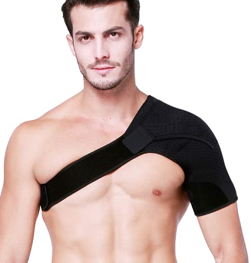 STAR SURGICAL CO IN standard fitness Shoulder Stability Brace with Pressure Pad, Light and Breathable Neoprene for Rotator Cuff, Dislocated Pain Injury Arthritis Gym Sport -((black free size) (B0BPSHF828) Amazon Price History, Amazon Price Tracker