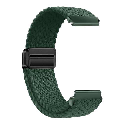 Image of ACM Watch Strap Woven Braided Magnetic 22mm compatible with Fastrack Xtreme Pro Smartwatch Adjustable Belt Band