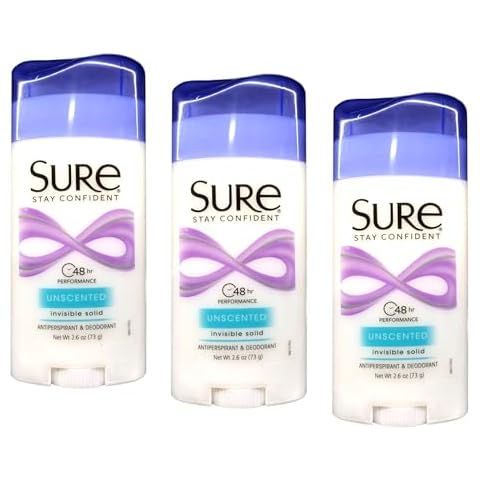 Sure Deodorant 2.6oz Invisible Solid Unscented (3 Pack) Cover