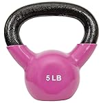 Sunny Health & Fitness Vinyl Coated Kettlebell for Strength Weight Training & Swinging Exercise - In 5, 10, 15, 20, 25 Pound - Image 4