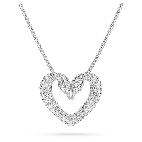 Swarovski Una Halskette, Rhodinierte Damenhalskette mit Edlem Schwan-Motiv...