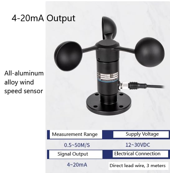 All-Aluminum Alloy Ultrasonic Pipeline-Type High-Precision Wind Speed Sensor & Three-Cup Anemometer (RS485 Output)