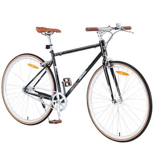 PyroRyd Retro Steel Fixed Gear Bike - 700C Single Speed