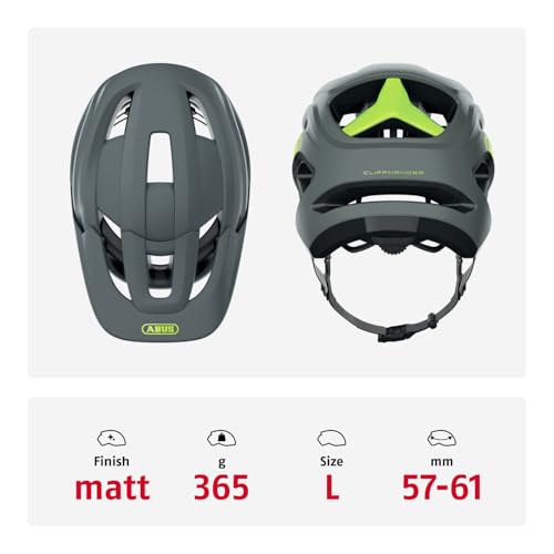 ABUS MTB-Helm Cliffhanger - Fahrradhelm für anspruchsvolle Trails - mit großen Lüftungsöffnungen & TriVider Riemensystem - für Damen und… – Ansicht 3