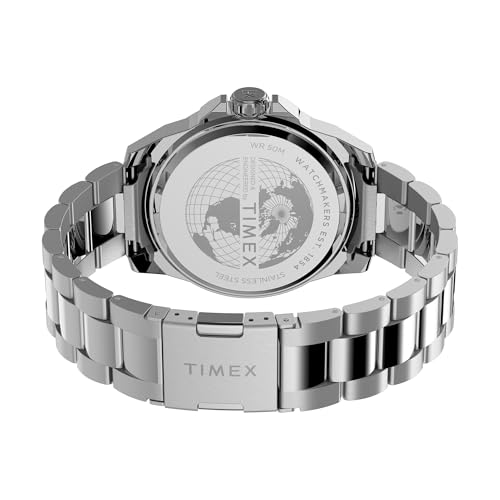Image of TIMEX Octogonal 44mm Black Dial Analog Men Watch - TW2U14700UJ