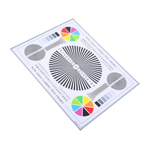 HOMSFOU Lens Test Chart and Cctv Installation Focus Calibration Card 40x30cm Self-adhesive Security Camera Assembly Parts for Monitoring Systems and Camera Focus Alignment