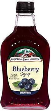 Maple Grove Farms Syrup Natural Blueberry 8.5 OZ (Pack of 2)