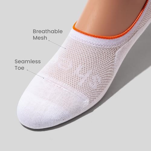 Image of SHEEC Women's No Show Active Socks - Thin Breathable Durable Liners, Non Slip Snug Fit for Sneakers Boat Shoes, 3 or 6 Pairs