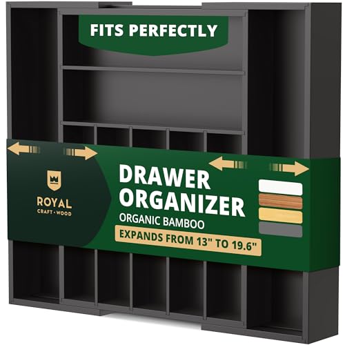 ROYAL CRAFT WOOD Bamboo Drawer Organizer