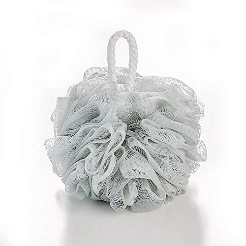 Assiavree Bain Douche Éponge éponges de Bain Pure Color Moussant Mesh Grand Bath Ball Corps Peau Scrubber Douche Laver éponge sèche Brosse Exfoliation Salle de Bains Outil de Nettoyage