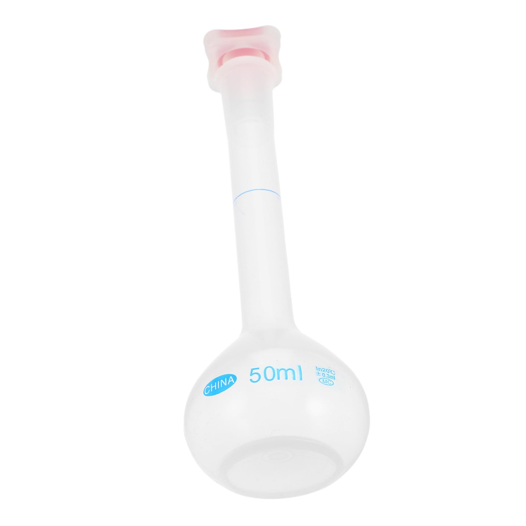 ERINGOGO Portable Science Flask 50ml Liquid Filling Bottle for Accurate Lab Measurements