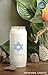 7 Day Memorial Candles, 3 Pack - Plastic Jar with Star of David - 6” Tall Pillar Candles for Religious, Prayer, Party Decor, Vigil and Emergency Use - by Ner Mitzvah
