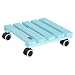 Produktbild Wagner Pflanzenroller Aqua Splash 28 x 28 x 8 cm I Blumenroller Innenbereich I Rutschsicheres Rollbrett I Kübelroller aus FSC® Massivholz, Aqua Splash/türkis I Tragkraft 100 kg I Made in EU-20020601