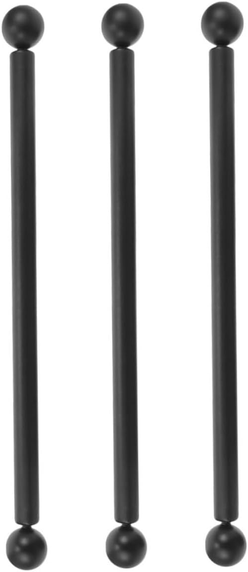3pcs Outdoor Light Pole Cross Arm Ladder Rest Aluminum Alloy Lamp Post Accessory Flag Holder