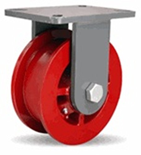 Hamilton R-CH-FT62H 6" Double Flange Wheel Rigid Caster, 2,500 lb. Capacity