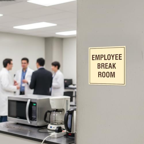 Panneau de salle de pause pour signalisation claire des bureaux