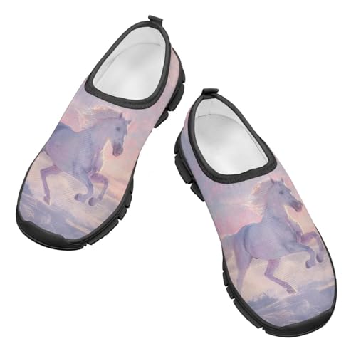 TODIYADDU Cute Lightweight Shoes for Girls Athletic Slip On Sneakers Casual Footwear2