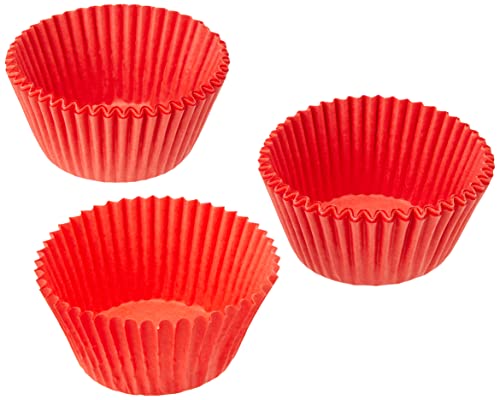Culpitt Red Cupcake Cases, Baking Cups, Greaseproof Baking Cases, Red - Pack of 50