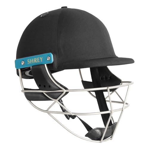 Image of Shrey Master Class Air 2.0 Stainless Steel Batting Cricket Helmet for Men's (Black, S)