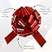 InstaBows 18-Inch Red Metallic Giant Gift Bow - Large Car Bow for Big Gifts, Cars Or Trucks, or Extra-Large Christmas Presents (3 Bows, Red)